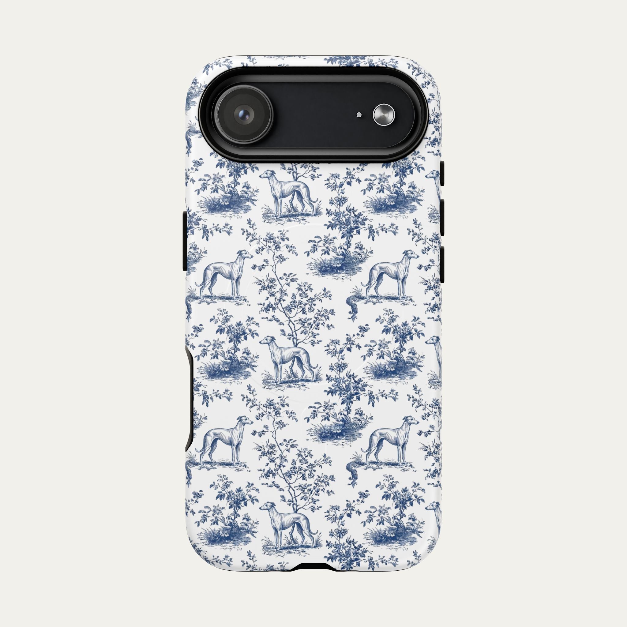 Greyhound Blue Toile Phone case