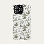 Dalmatian Sage Green Toile phone Case