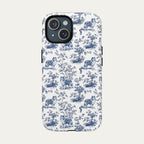 Shetland Sheepdog Blue Toile Phone case