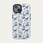 Rottweiler Blue Toile Phone case