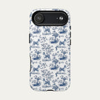 Basenji Blue Toile Phone case