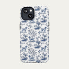 Wirehaired Pointing Griffon Blue Toile Phone case