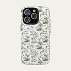 Jack Russell Terrier Sage Green Toile phone Case