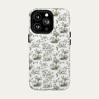 Persian Cat Sage Green Toile phone Case