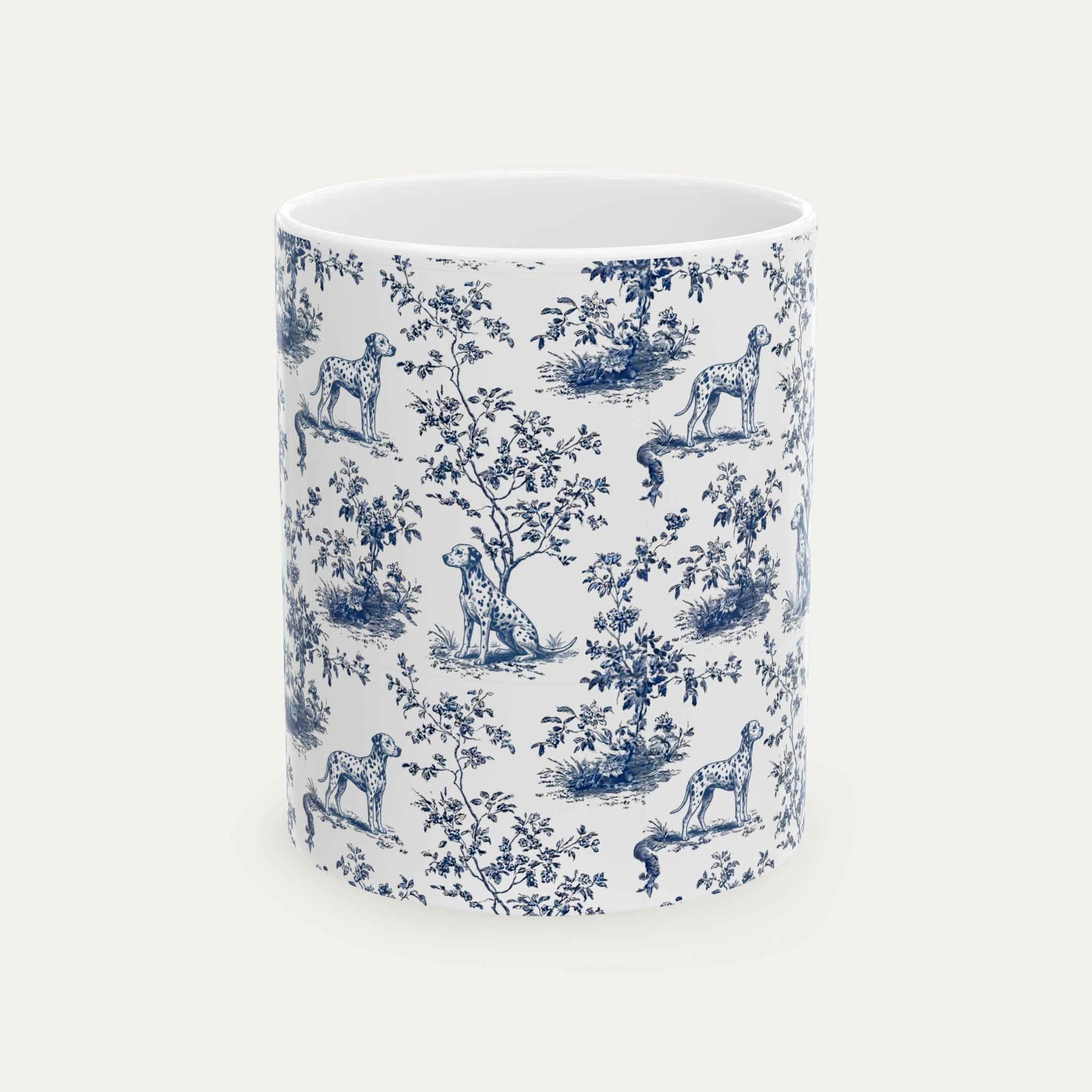Dalmatian Blue Toile Mug