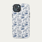 Sphynx Cat Blue Toile Phone case
