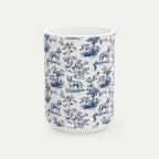 Pitbull Blue Toile Mug
