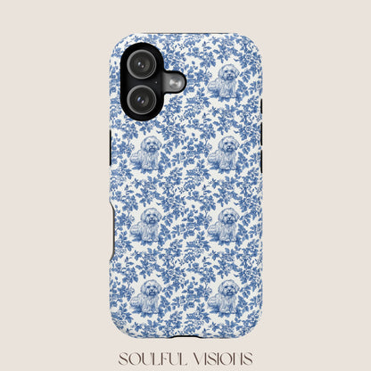 Havanese Toile De Jouy Magnetic Phone Case