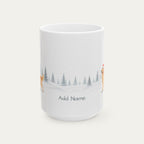 Custom Golden Retriever Golden Christmas Santa Hat Mug