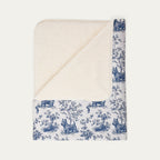 Scottish Terrier Toile De Jouy Fleece Blanket