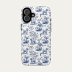 Wheaten Terrier Blue Toile Phone case