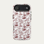 Dalmatian Burgundy Toile phone Case