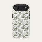 Doberman Sage Green Toile phone Case