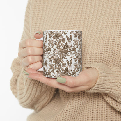 Boston Terrier Toile de Jouy Mug