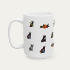 Pitbull Black Halloween mug