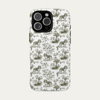 Cavalier Spaniel Sage Green Toile phone Case