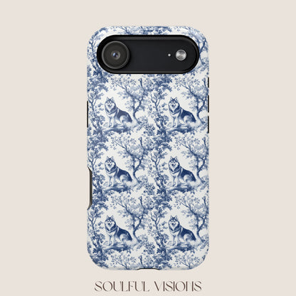 Husky Toile De Jouy Magnetic Phone Case