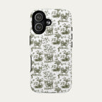 Chihuahua Longhaired Sage Green Toile phone Case