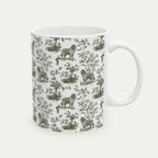 Newfoundland Sage Green Toile Mug