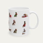 Basset Hound Christmas Mug