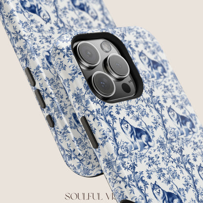 Alaskan Malamute Toile De Jouy Magnetic Phone Case
