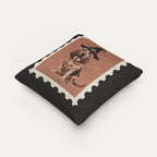 Bloodhound Halloween Woven Pillow