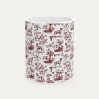 Great Dane Burgundy Toile Mug