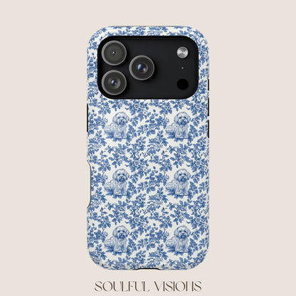 Havanese Toile De Jouy Magnetic Phone Case