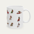 Cavalier Spaniel Blenheim Christmas Mug