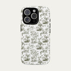 Maltese Sage Green Toile phone Case