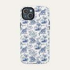 Scottish Fold Cat Blue Toile Phone case