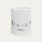 Custom English Springer Spaniel Liver and White Santa Hat Mug