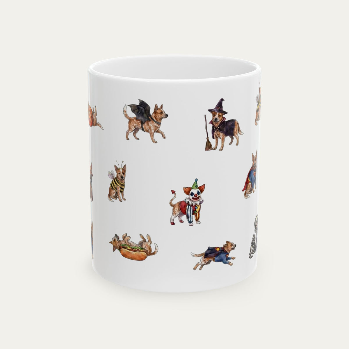 Australian Cattle Red Halloween mug