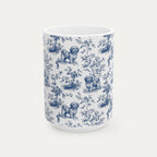 Havanese Blue Toile Mug