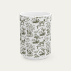 Belgian Malinois Sage Green Toile Mug