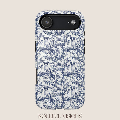Jack Russell Toile De Jouy Magnetic Phone Case