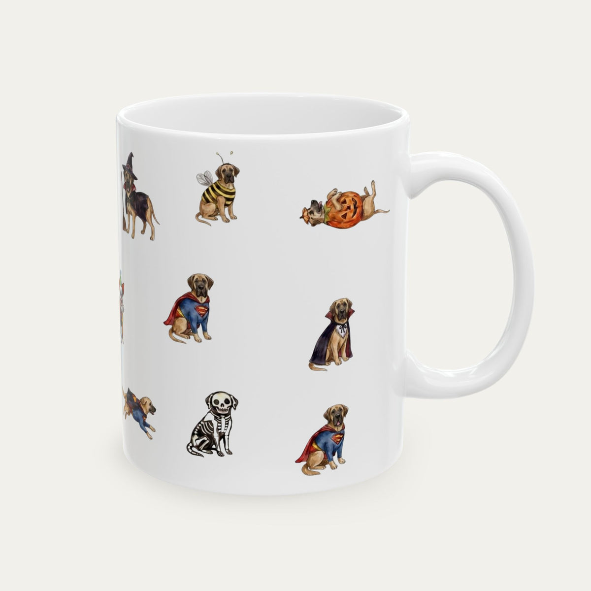 Great Dane Fawn Halloween mug