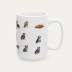Australian shepherd Blue Merle Halloween mug