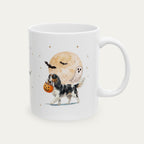 Custom Cavalier Spaniel Tri Color Halloween mug