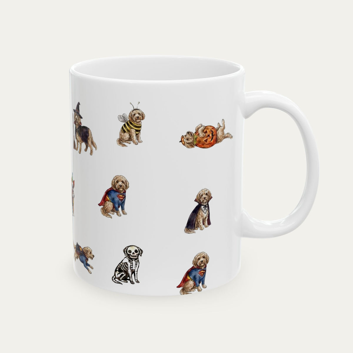 Cockapoo Halloween mug