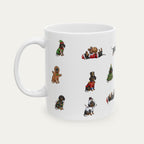Dachshund SH Black and Tan Christmas Mug