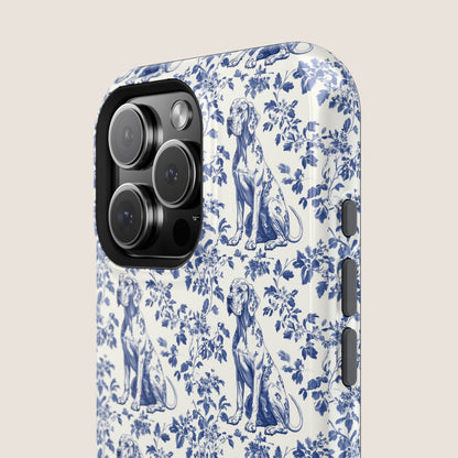 Great Dane Toile De Jouy Magnetic Phone Case