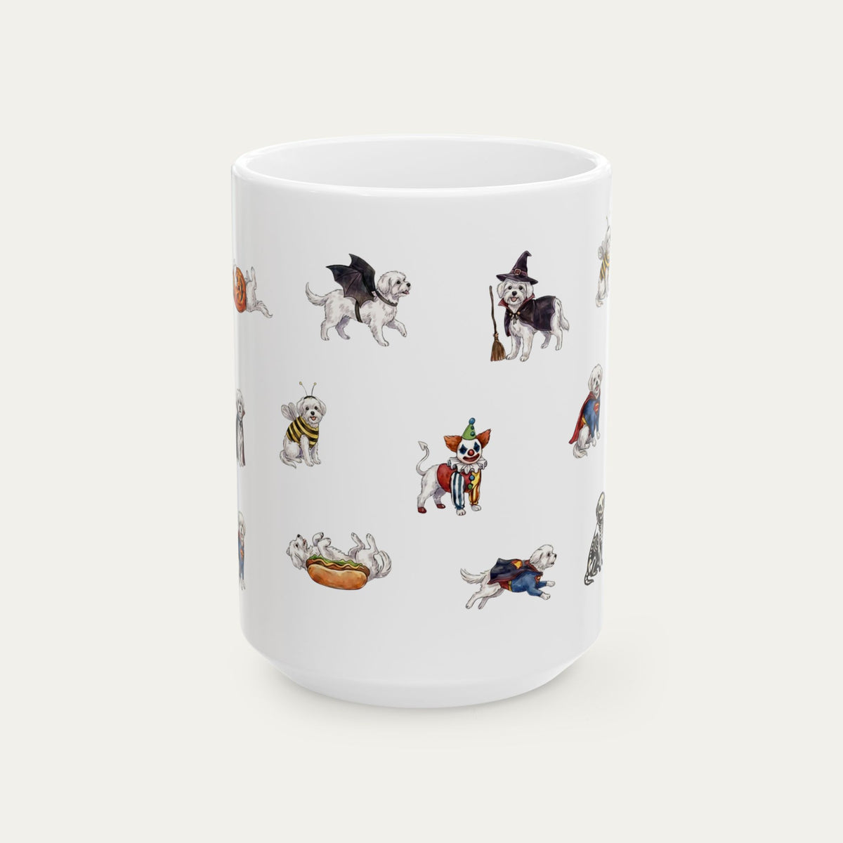 Maltese Halloween mug