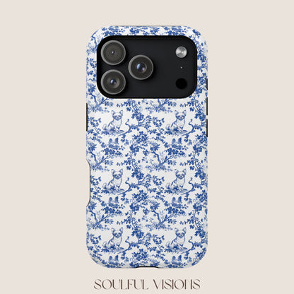 Chihuahua Toile De Jouy Magnetic Phone Case