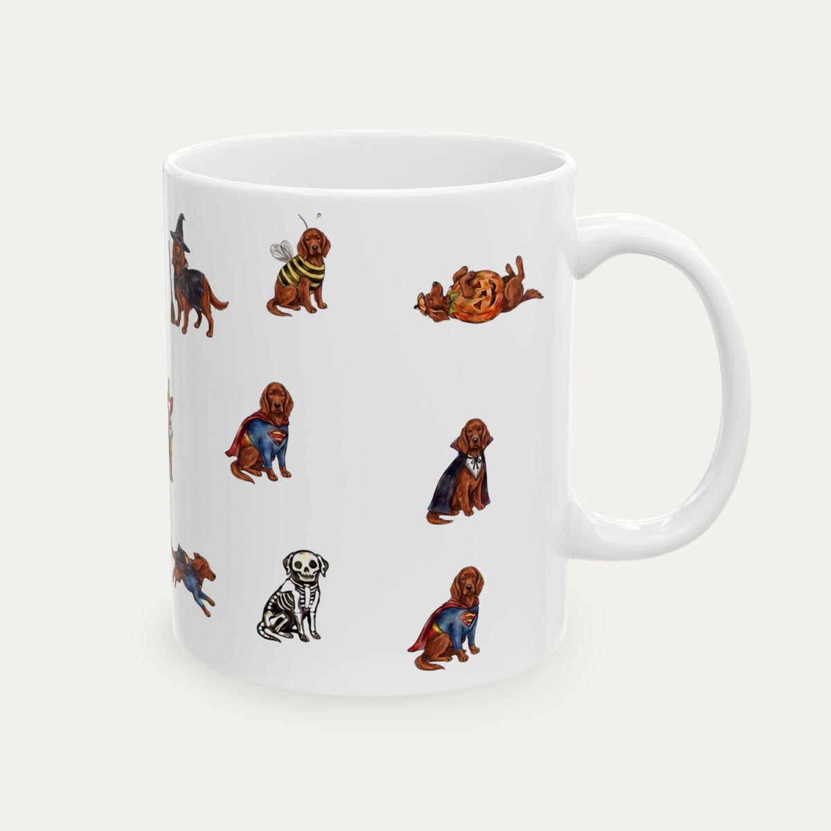 Irish Setter Halloween mug