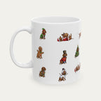 Dachshund SH Brown Christmas Mug