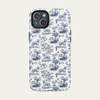 Pitbull Blue Toile Phone case