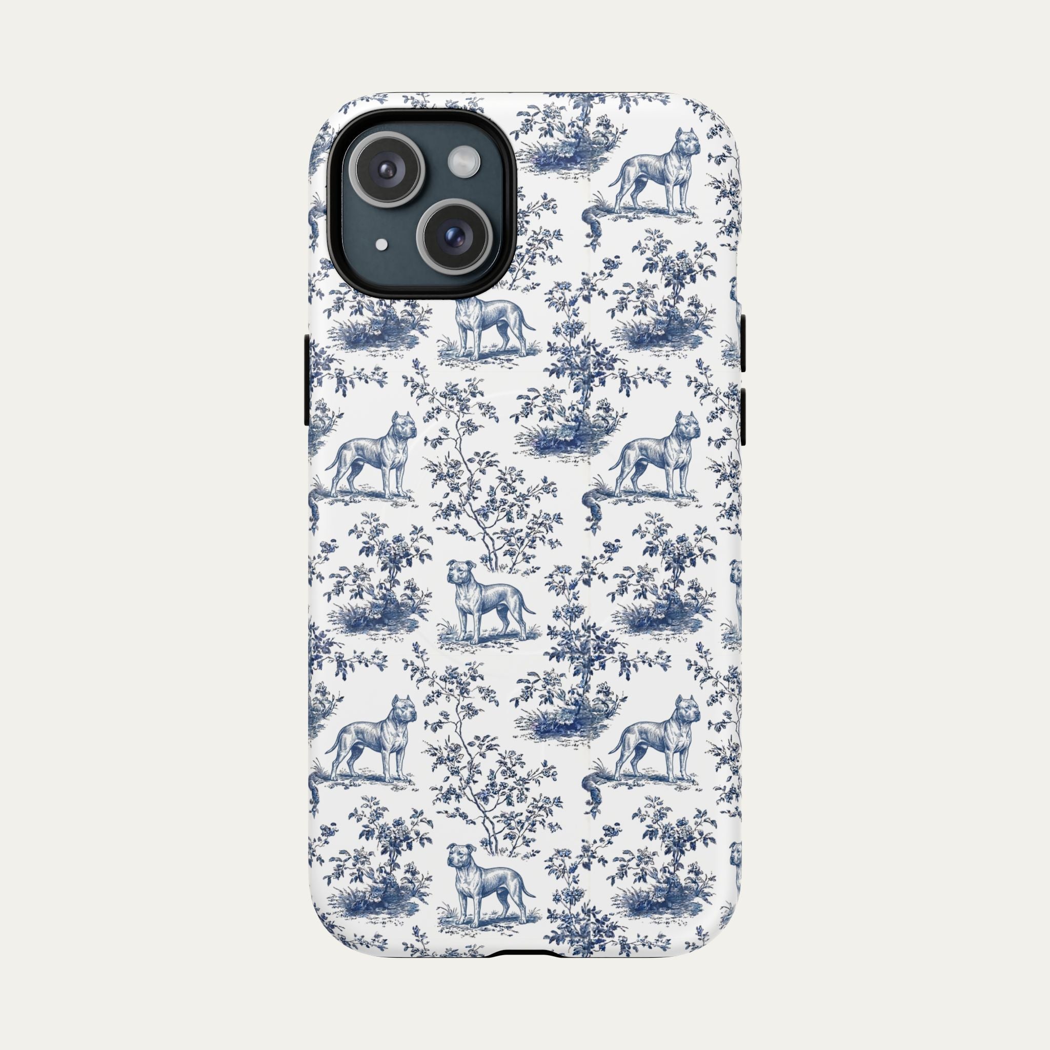 Pitbull Blue Toile Phone case