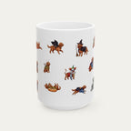 Goldendoodle Red Halloween mug