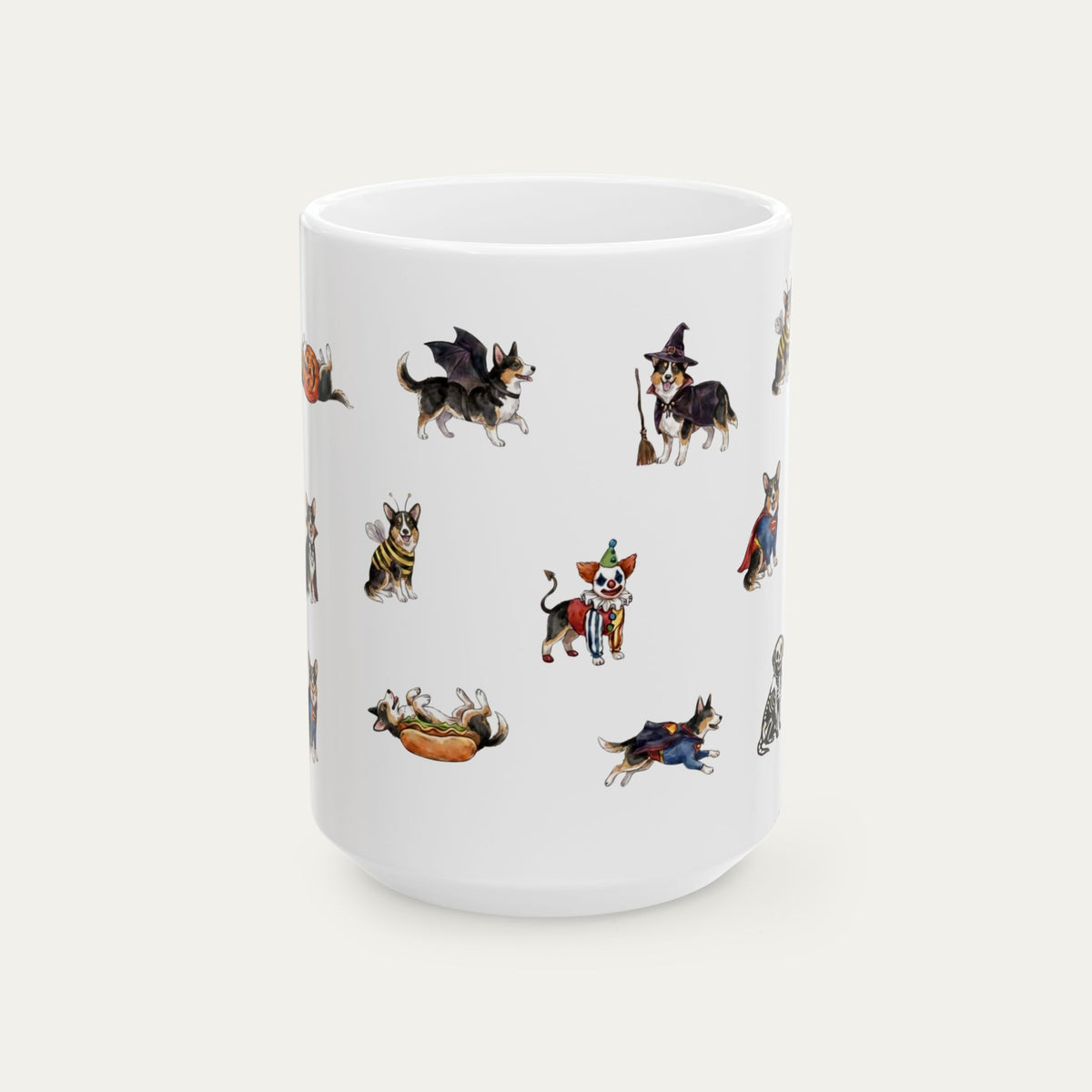 Corgi Tri color Halloween mug